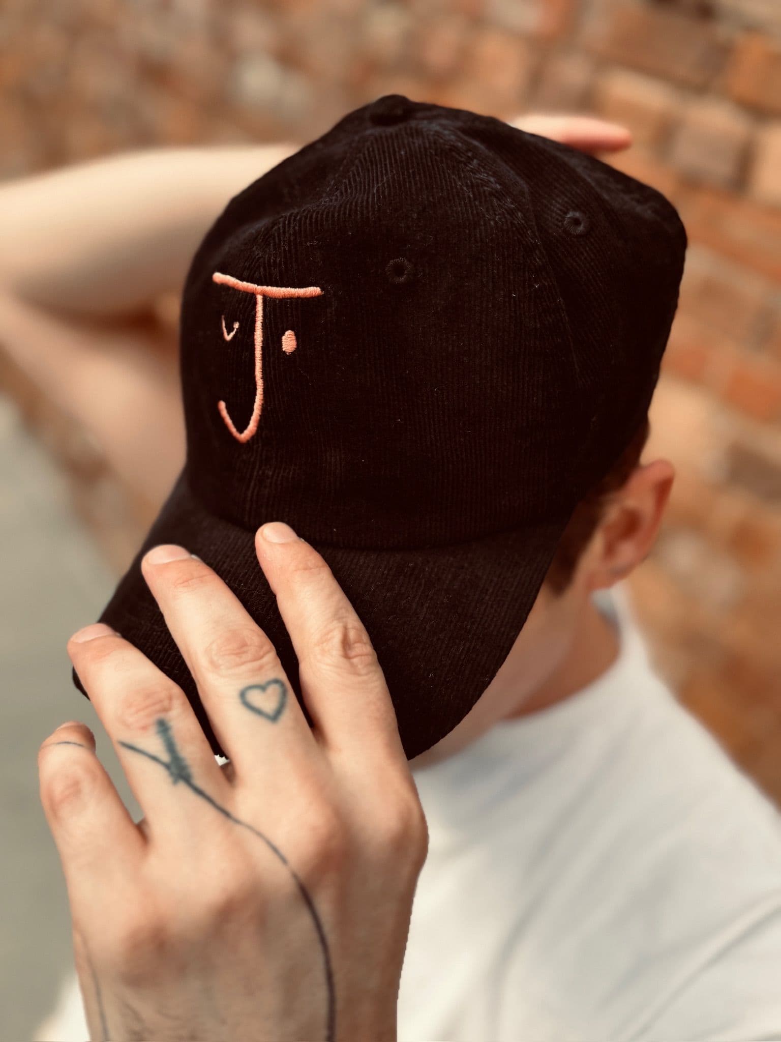 Jolene Black Cord Cap