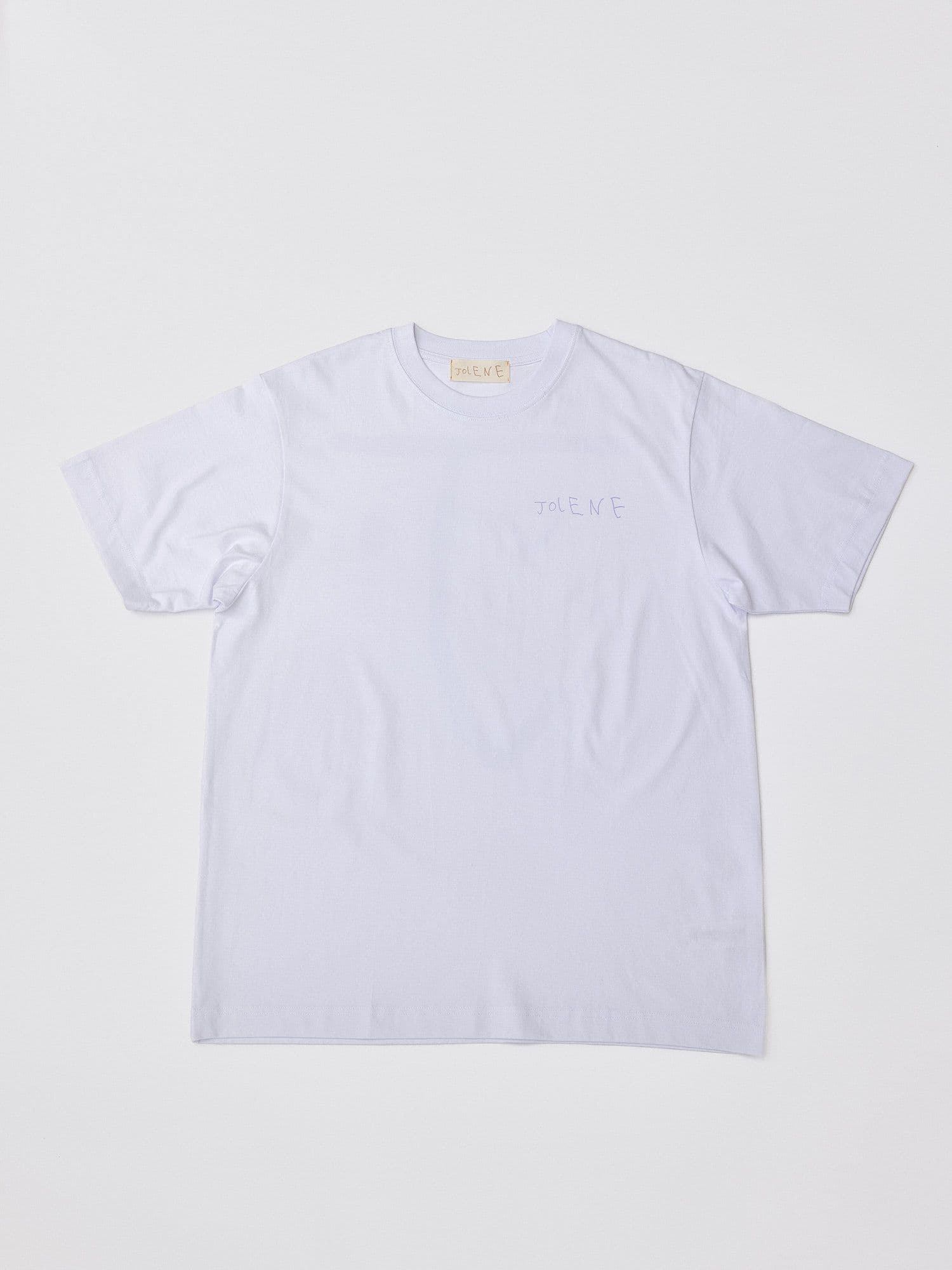 The Jolene bakery J Face short sleeve t shirt with the Jolene logo on the chest