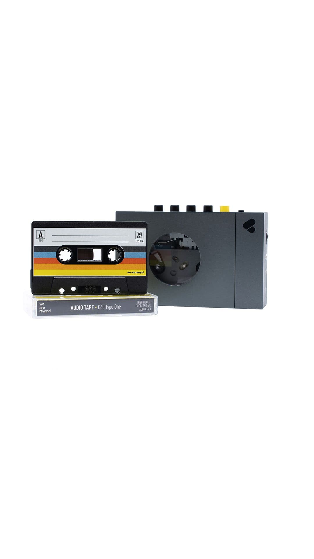 We are rewind cassette player