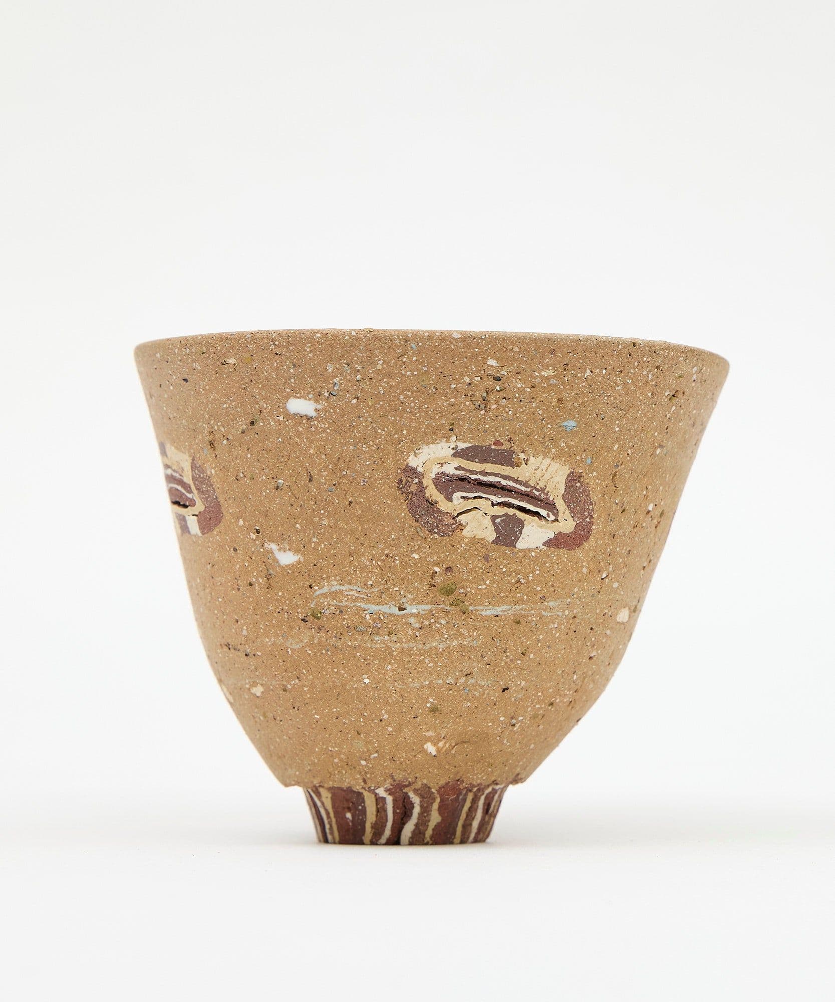 A clay cup pictured on a white background for sale Jolene bakery x Gráinne Williams