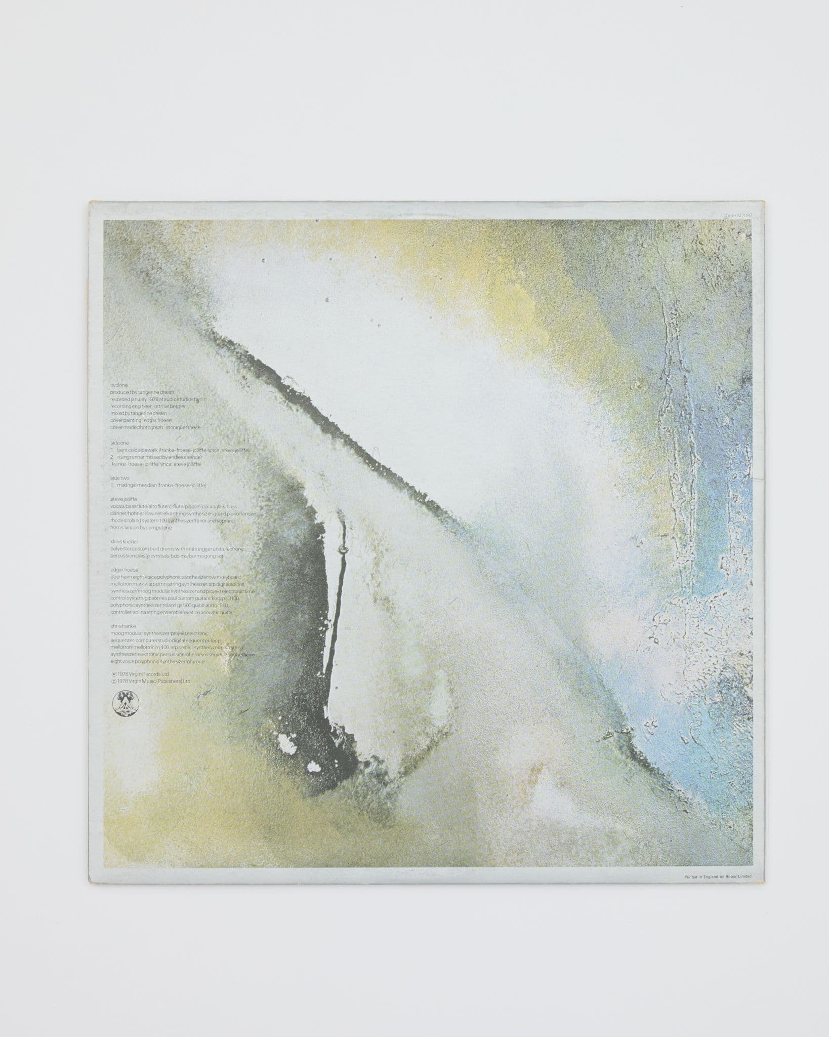 Jolene bakery vintage vinyl record tangerine dream cyclone