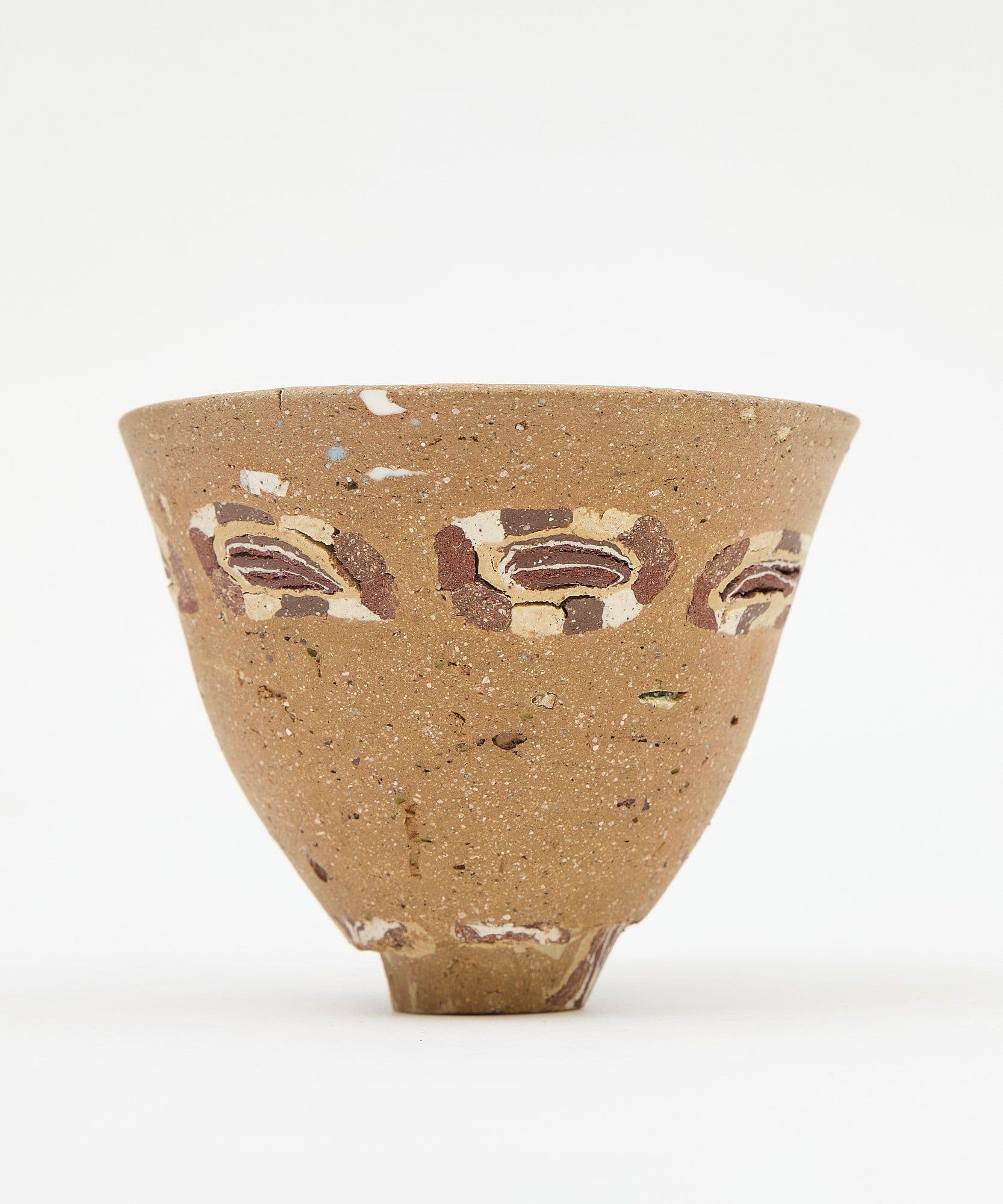 A clay cup pictured on a white background for sale Jolene bakery x Gráinne Williams