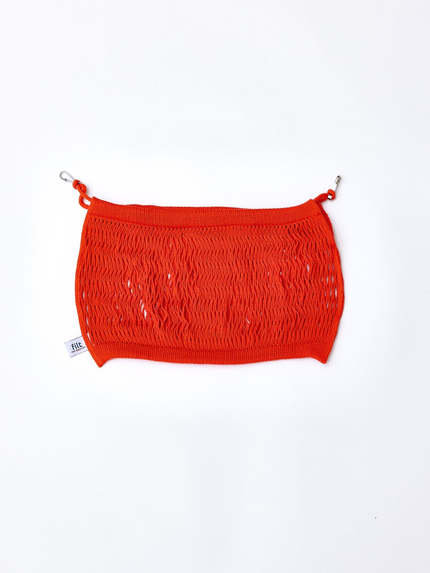 The Jolene bakery red net pocket by Filt pictured on a white background
