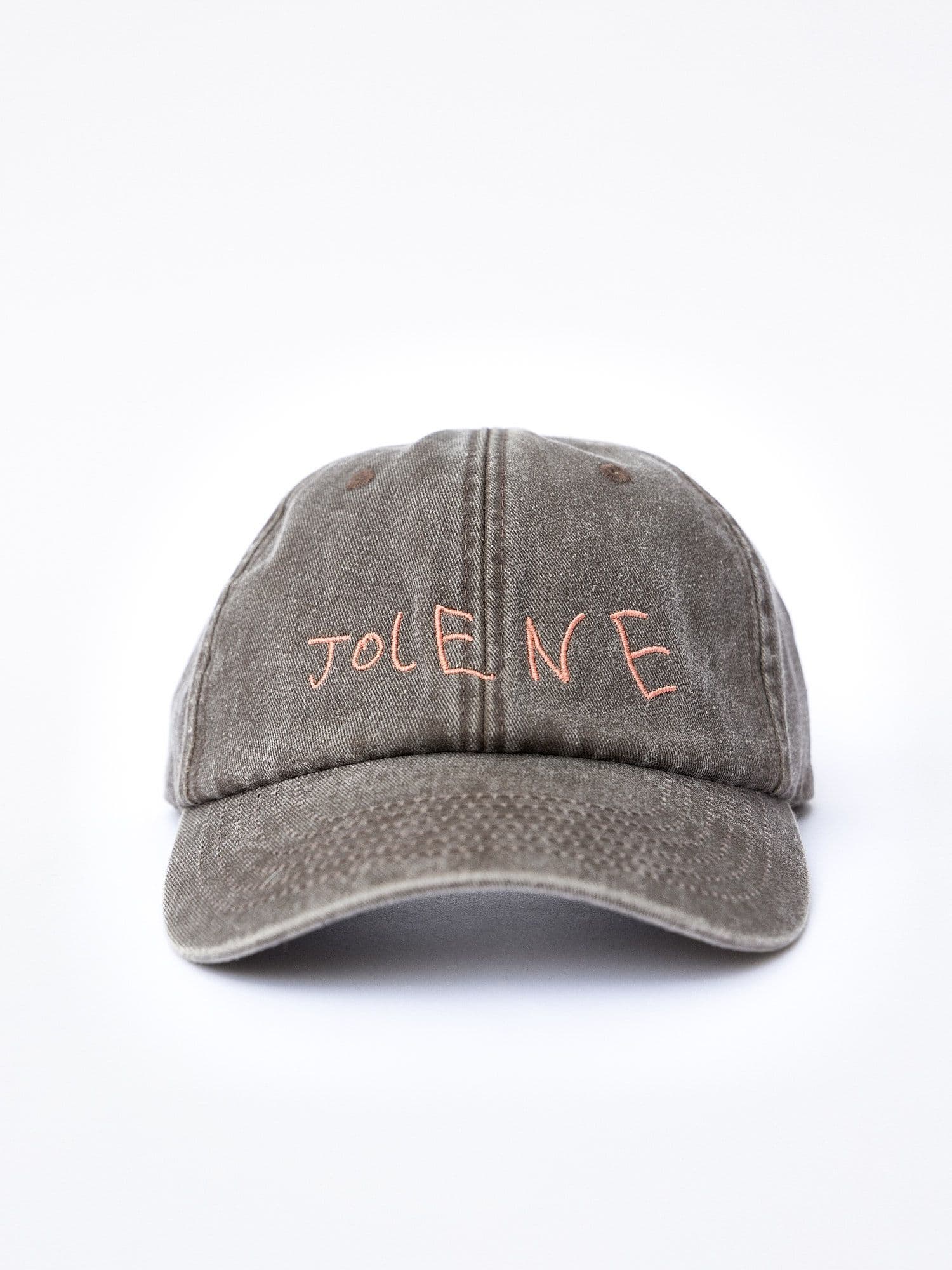 The Jolene house cap in roast with embroidered Jolene logo
