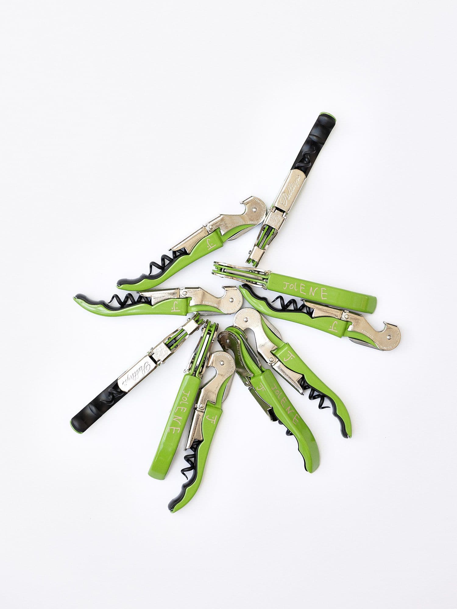 The Jolene bakery Pulltap's bottle openers in green