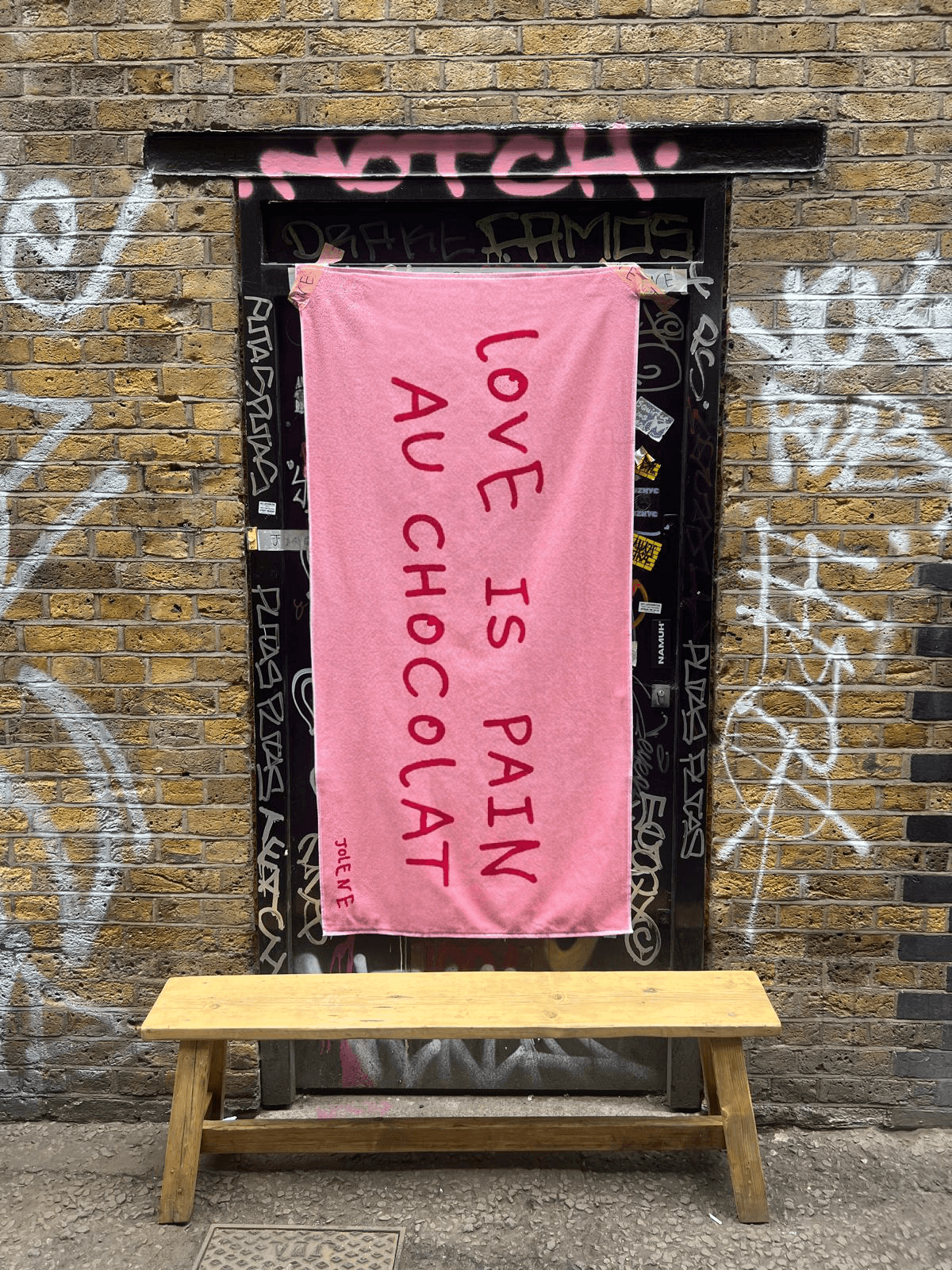 Jolene Love is pain au chocolat towel