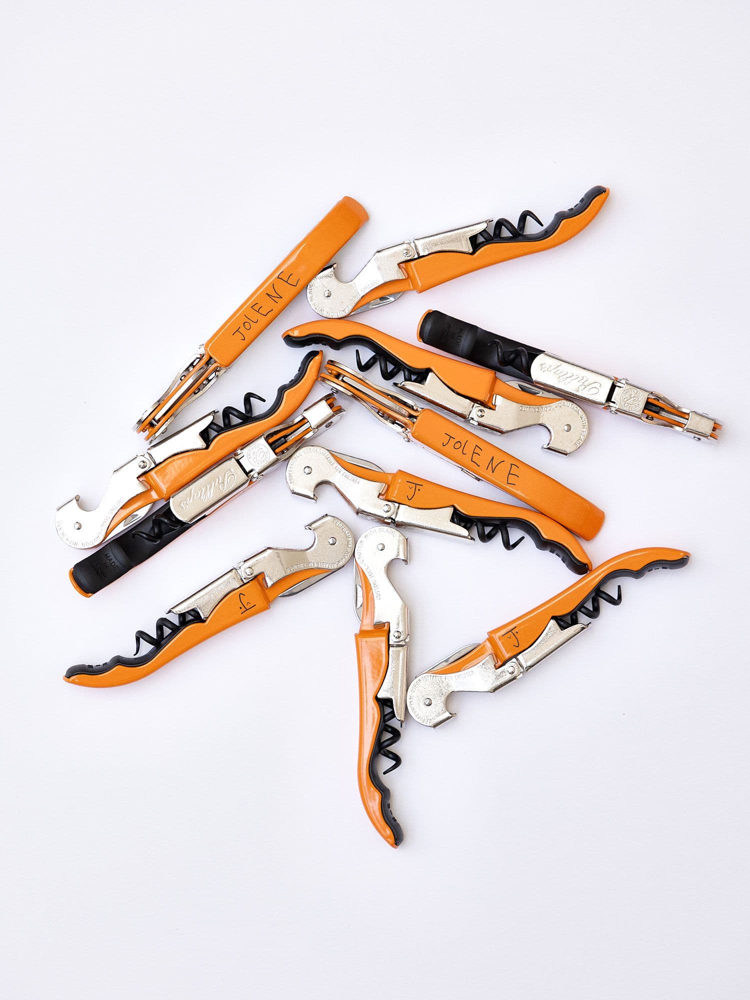 The Jolene bakery Pulltap's bottle openers in orange