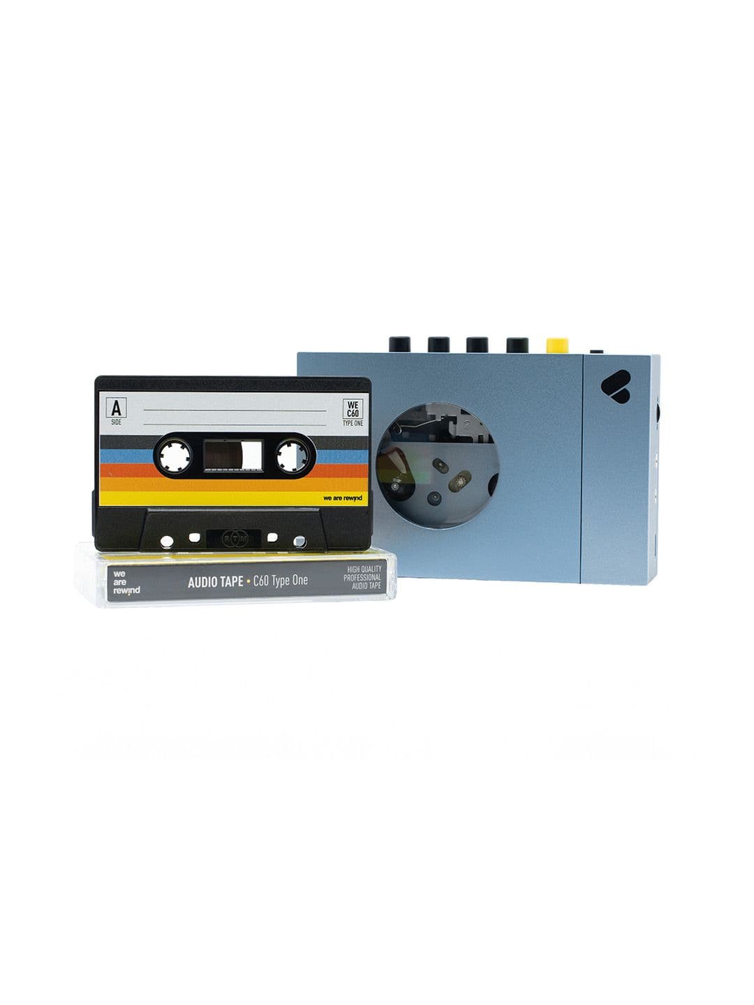 We are rewind cassette player