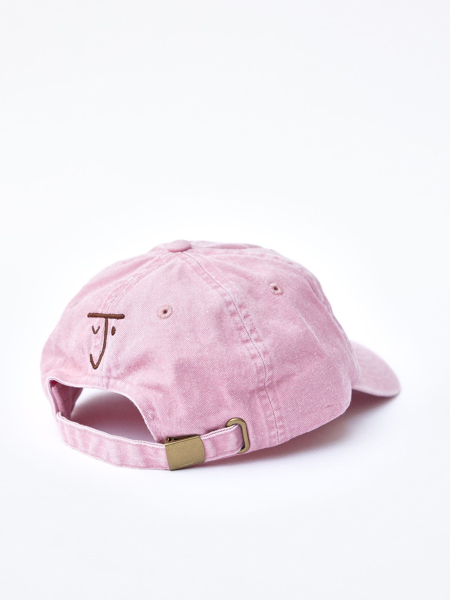 The Jolene house cap in pink with embroidered Jolene logo