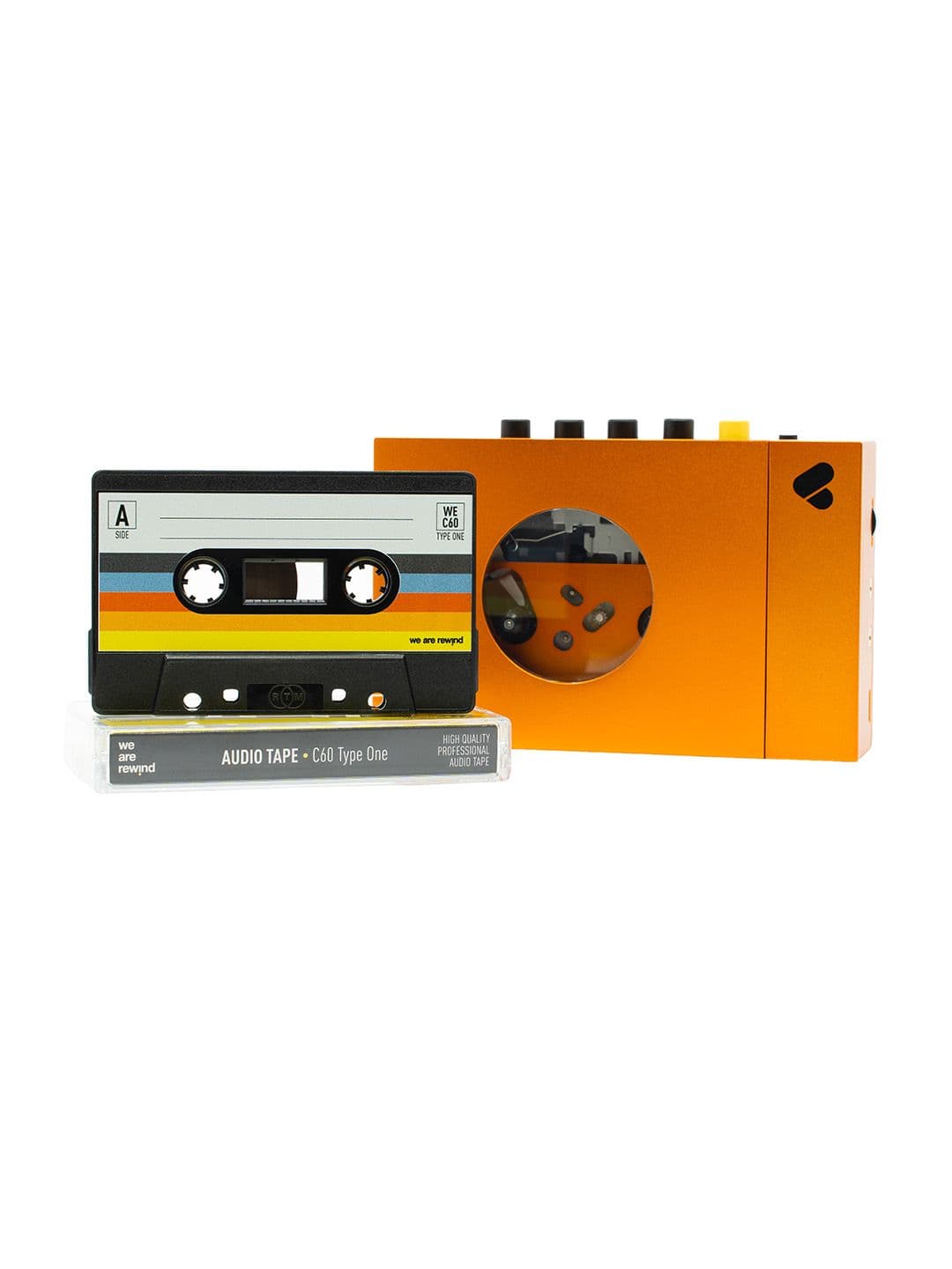 We are rewind cassette player
